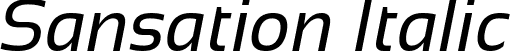 Sansation Italic font - Sansation_Italic.ttf