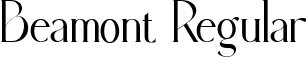 Beamont Regular font - beamont.ttf