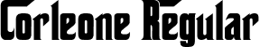 Corleone Regular font - Corleone.ttf