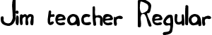 Jim teacher Regular font - JIMTEACH.TTF