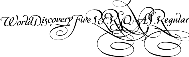 World Discovery Five PERSONAL Regular font - WorldDiscoveryFivePersonalRegular-0WMRP.otf