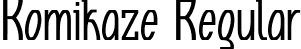 Komikaze Regular font - KOMIKAZE.ttf