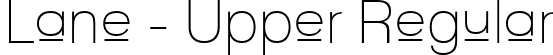 Lane - Upper Regular font - LANEUP__.ttf