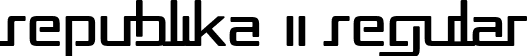 Republika II Regular font - REPUB2__.ttf