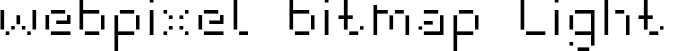 webpixel bitmap Light font - webpixel bitmap_light.otf