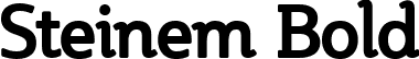 Steinem Bold font - STEINEMB.ttf