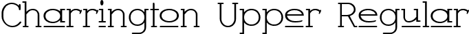 Charrington Upper Regular font - Charupp.ttf