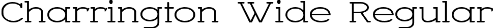 Charrington Wide Regular font - Charwid.ttf