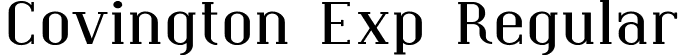 Covington Exp Regular font - Coving09.ttf