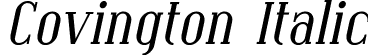 Covington Italic font - Coving02.ttf