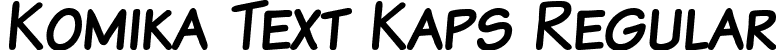 Komika Text Kaps Regular font - KOMTXTK_.ttf