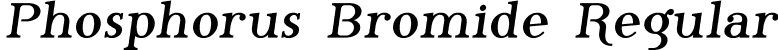 Phosphorus Bromide Regular font - Phosb___.ttf