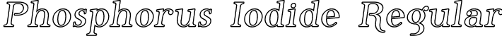 Phosphorus Iodide Regular font - Phosi___.ttf