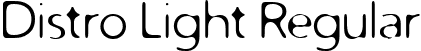 Distro Light Regular font - DISTROL_.ttf