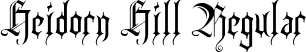 Heidorn Hill Regular font - HEIDH___.ttf