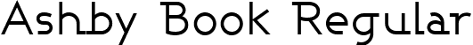 Ashby Book Regular font - ASHBW___.ttf