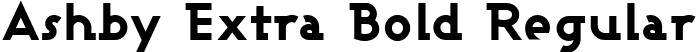 Ashby Extra Bold Regular font - ASHBEB__.ttf