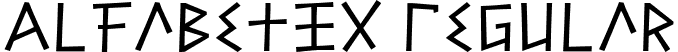 Alfabetix Regular font - ALFABET_.ttf