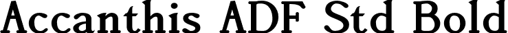 Accanthis ADF Std Bold font - AccanthisADFStd-Bold.otf