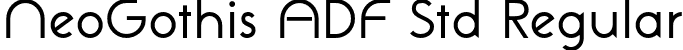 NeoGothis ADF Std Regular font - NeoGothisADFStd-Regular.otf