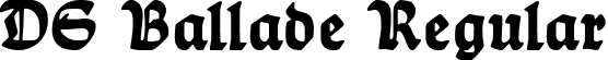 DS Ballade Regular font - DSBallade.ttf