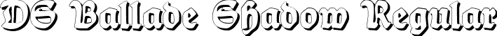 DS Ballade Shadow Regular font - DSBalladeShadow.ttf