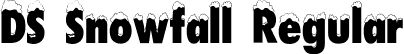 DS Snowfall Regular font - DSSnowfall.ttf