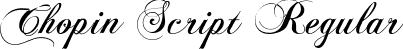 Chopin Script Regular font - ChopinScript.ttf