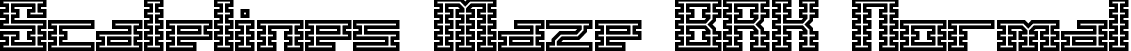 Scalelines Maze BRK Normal font - sclnmaze.ttf