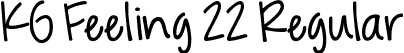 KG Feeling 22 Regular font - KGFeeling22.ttf