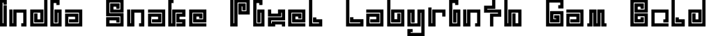 India Snake Pixel Labyrinth Gam Bold font - india snake pixel labyrinth game_bold.otf