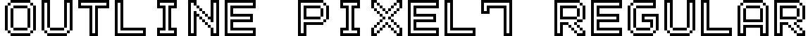 Outline Pixel7 Regular font - outline_pixel-7.ttf