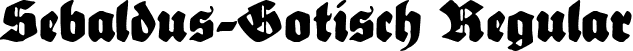 Sebaldus-Gotisch Regular font - Sebaldus-Gotisch.ttf