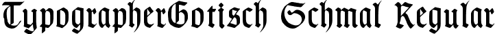 TypographerGotisch Schmal Regular font - TypographerGotischSchmal.ttf