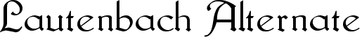 Lautenbach Alternate font - Lautenbach-Alternate.ttf