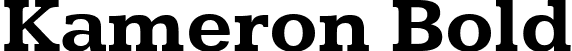 Kameron Bold font - Kameron-Bold.ttf