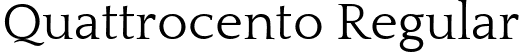 Quattrocento Regular font - Quattrocento-Regular.ttf