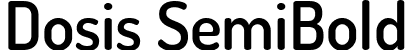 Dosis SemiBold font - Dosis-SemiBold.ttf