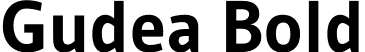 Gudea Bold font - Gudea-Bold.ttf