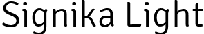 Signika Light font - Signika-Light.ttf