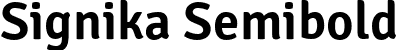 Signika Semibold font - Signika-Semibold.ttf