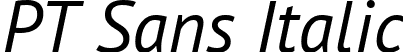 PT Sans Italic font - PTS56F.ttf