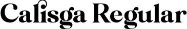 Calisga Regular font - calisga.ttf