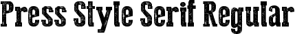 Press Style Serif Regular font - Press Style Serif.ttf