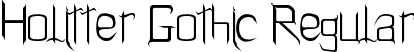 Holitter Gothic Regular font - Holitter_Gothic(BETA).ttf