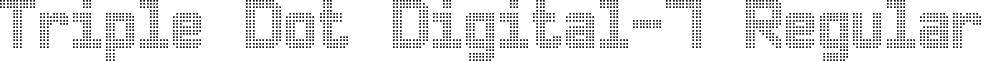 Triple Dot Digital-7 Regular font - triple_dot_digital-7.ttf