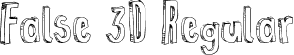 False 3D Regular font - False 3d.ttf