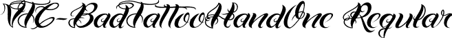 VTC-BadTattooHandOne Regular font - VTC-BadTattooHandOne.otf