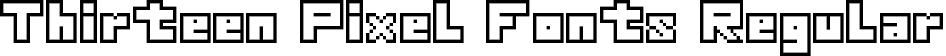 Thirteen Pixel Fonts Regular font - Thirteen-Pixel-Fonts.ttf