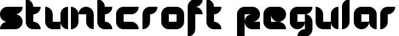 Stuntcroft Regular font - stuntcroft.ttf